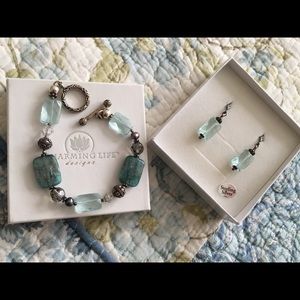 Bracelet and earrings NWOT